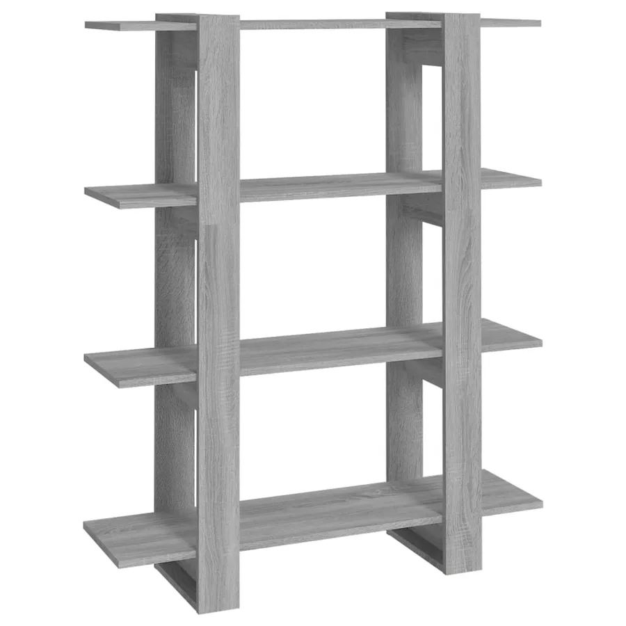 Bibliothèque/Séparateur de pièce Sonoma gris 100x30x123,5 cm - 2