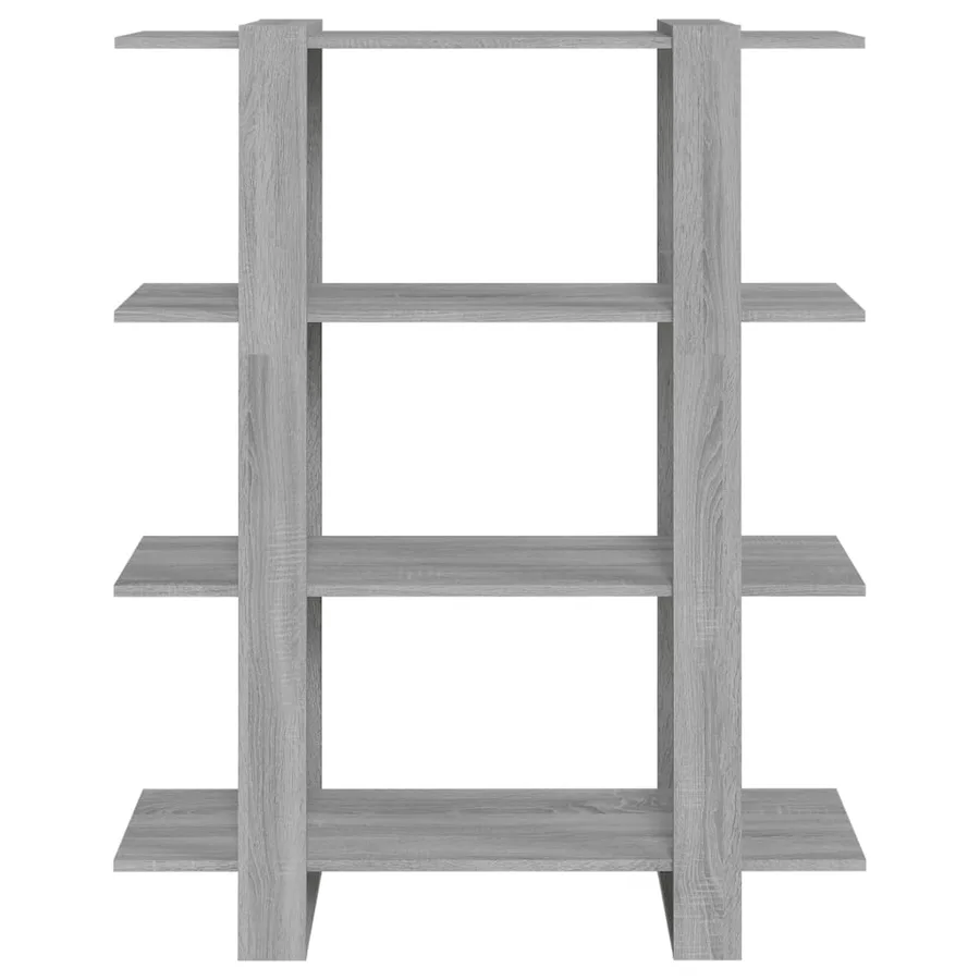 Bibliothèque/Séparateur de pièce Sonoma gris 100x30x123,5 cm - 3
