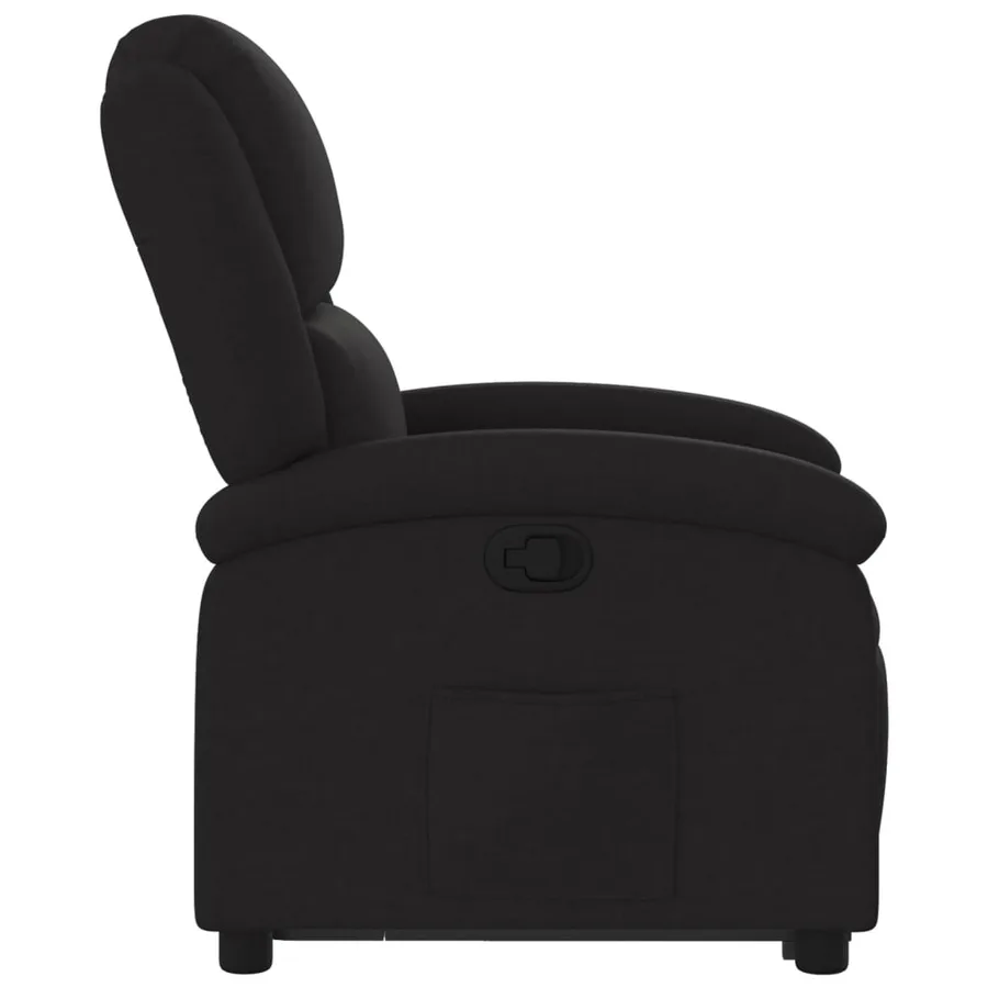 Fauteuil inclinable noir tissu - 10