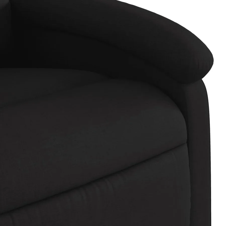 Fauteuil inclinable noir tissu - 11