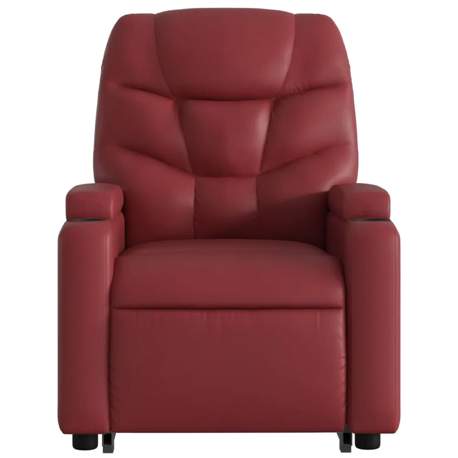 Fauteuil inclinable Rouge bordeaux Similicuir - 9