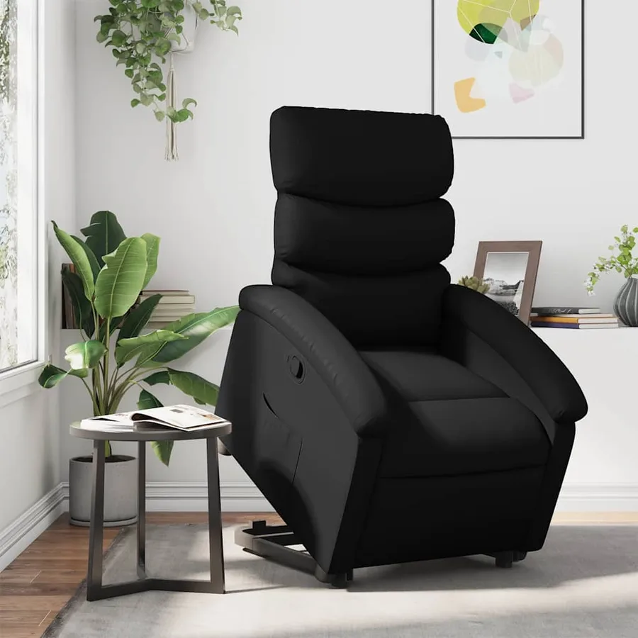Fauteuil inclinable Noir Similicuir - 15