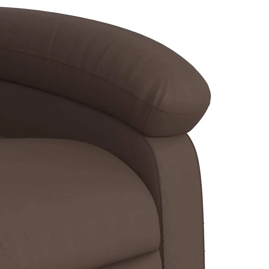 Fauteuil inclinable électrique marron similicuir - 12