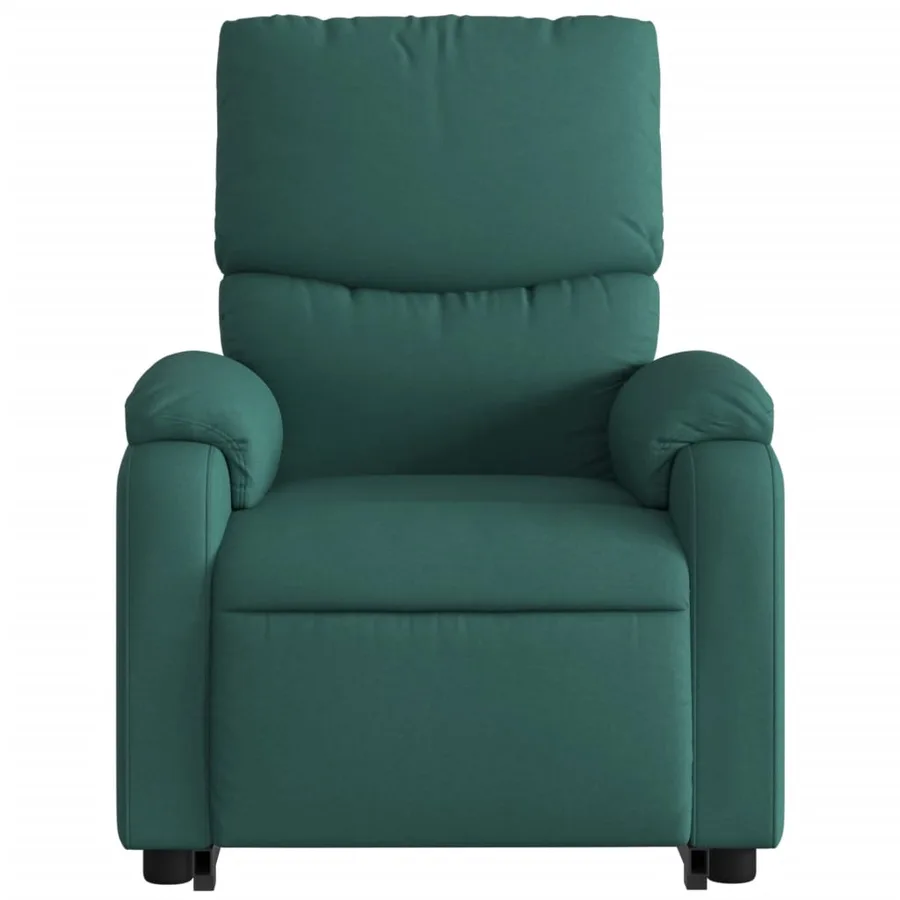 Fauteuil inclinable électrique vert foncé tissu - 9