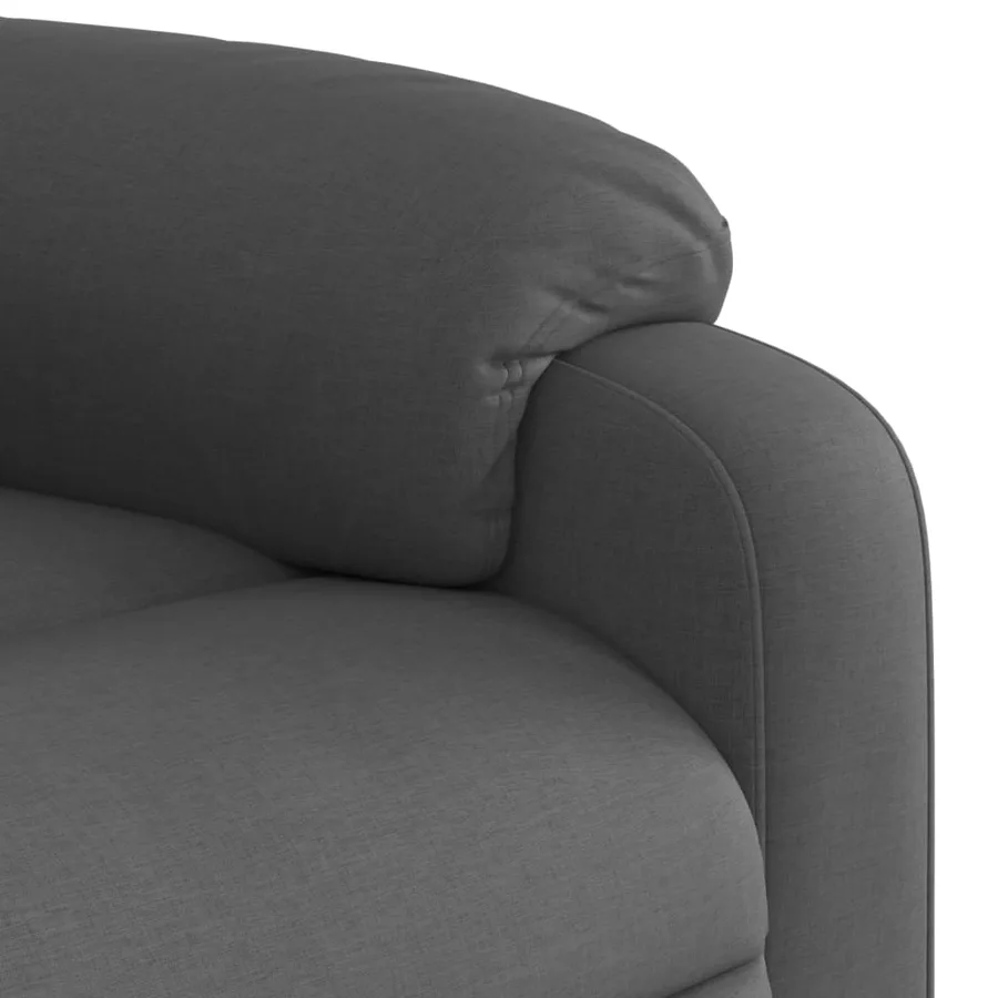 Fauteuil inclinable électrique gris foncé tissu - 12