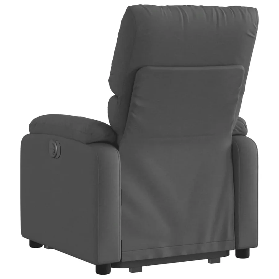 Fauteuil inclinable électrique gris foncé tissu - 5