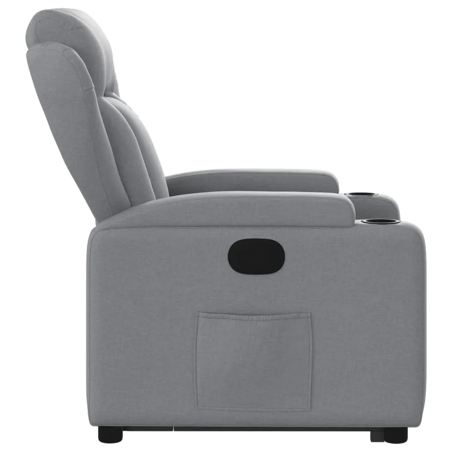 Fauteuil inclinable Gris clair Tissu - 10