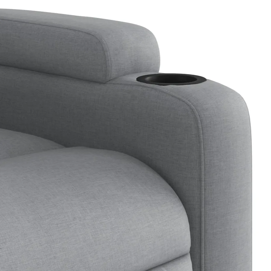Fauteuil inclinable Gris clair Tissu - 11