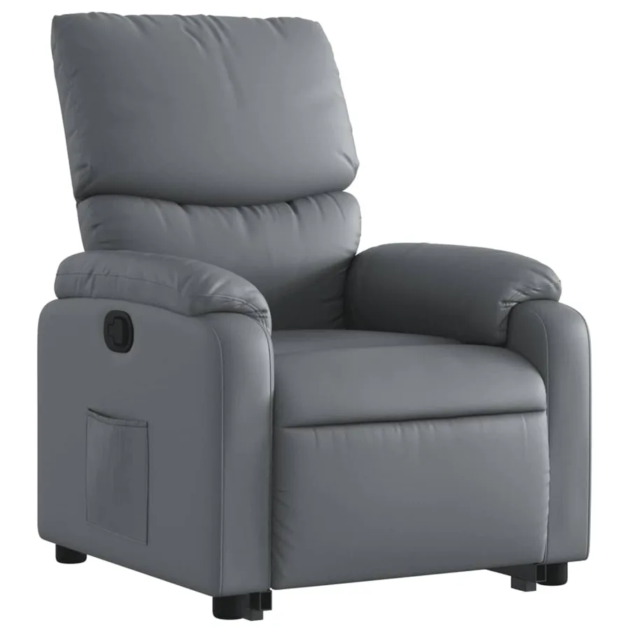 Fauteuil inclinable Gris Similicuir - 4