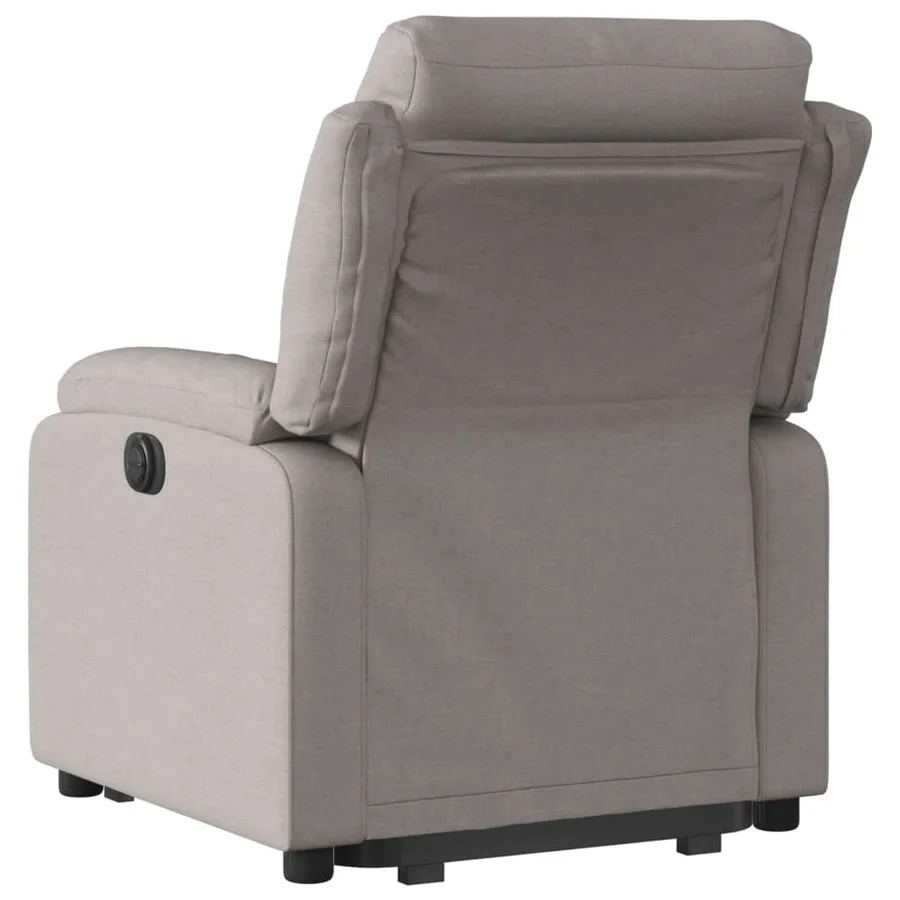 Fauteuil inclinable électrique taupe tissu - 5