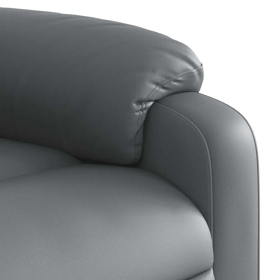 Fauteuil inclinable de massage Gris Similicuir - 11