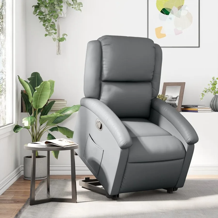 Fauteuil inclinable Gris Similicuir - 16