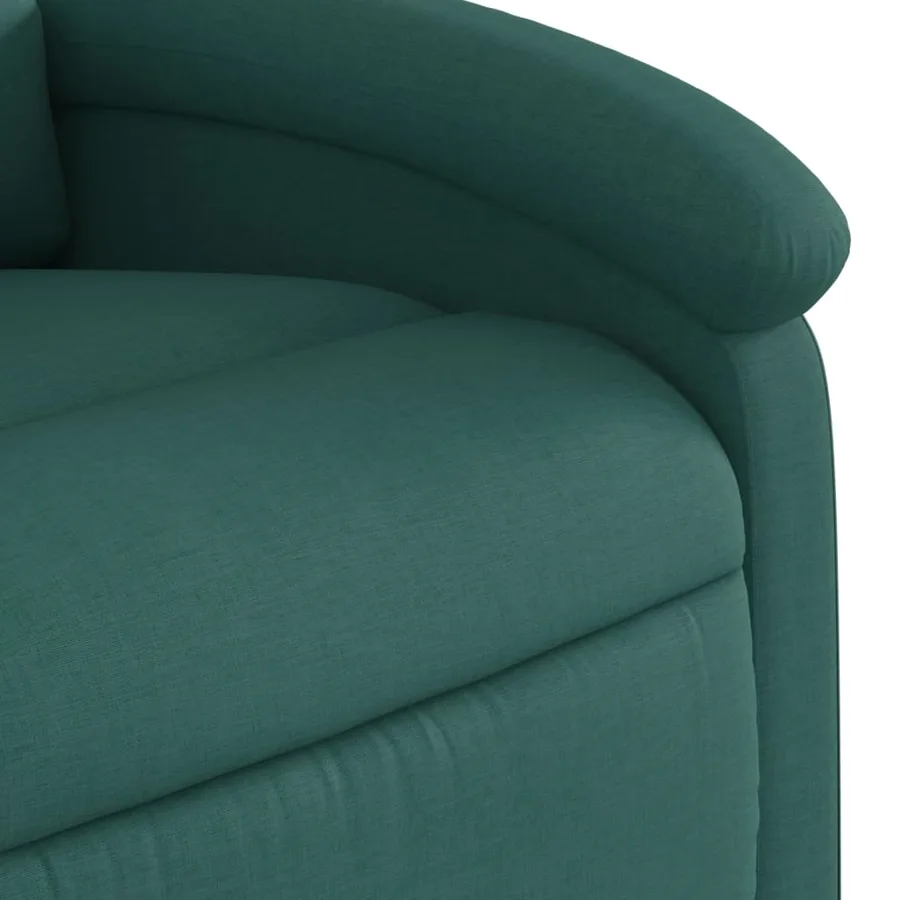 Fauteuil inclinable vert foncé tissu - 11