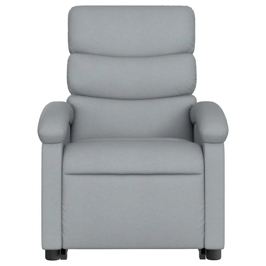 Fauteuil inclinable électrique gris clair tissu - 9