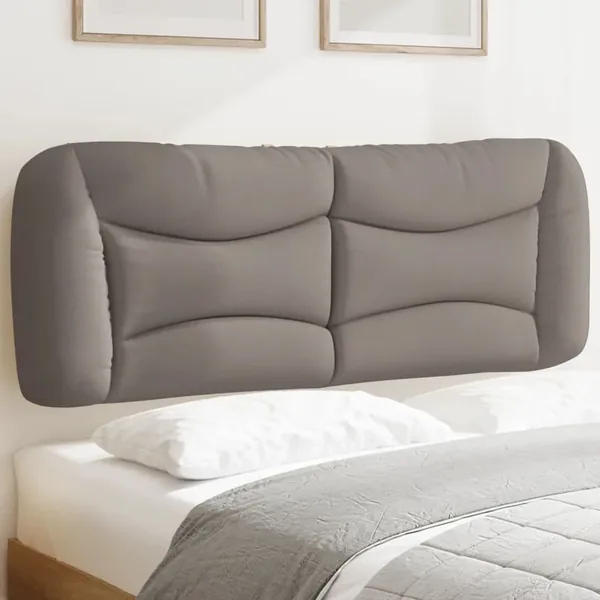 Coussin de tête de lit Hvar taupe 140 cm tissu