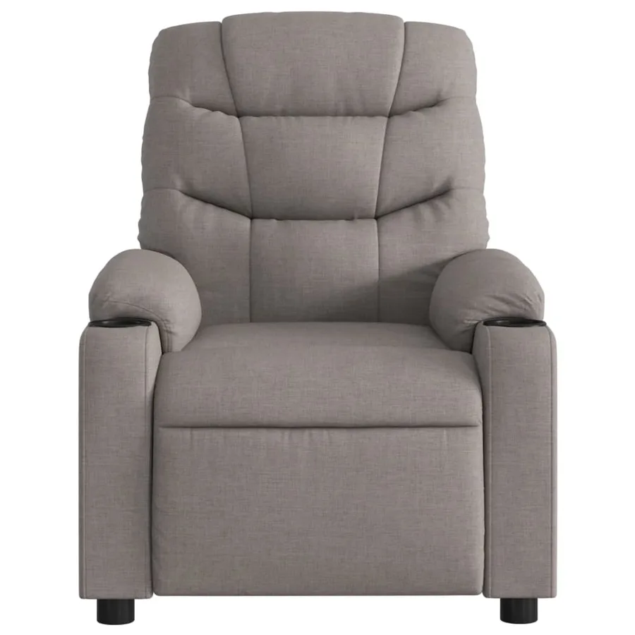 Fauteuil de massage inclinable Taupe Tissu - 7