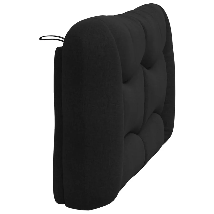 Coussin de tête de lit Hvar noir 120 cm tissu - 6