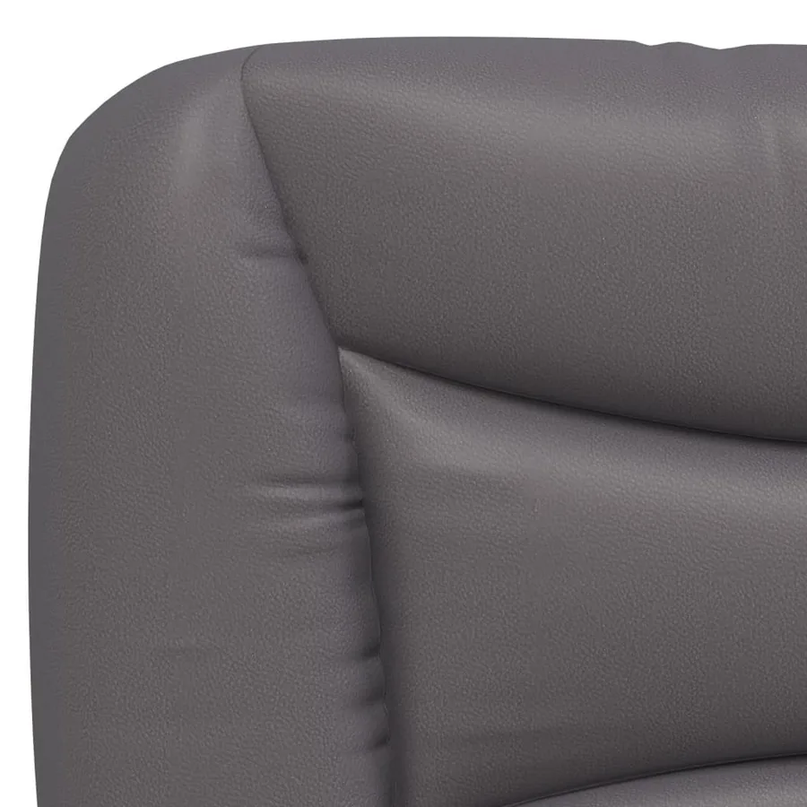 Coussin de tête de lit Hvar gris 80 cm similicuir - 8