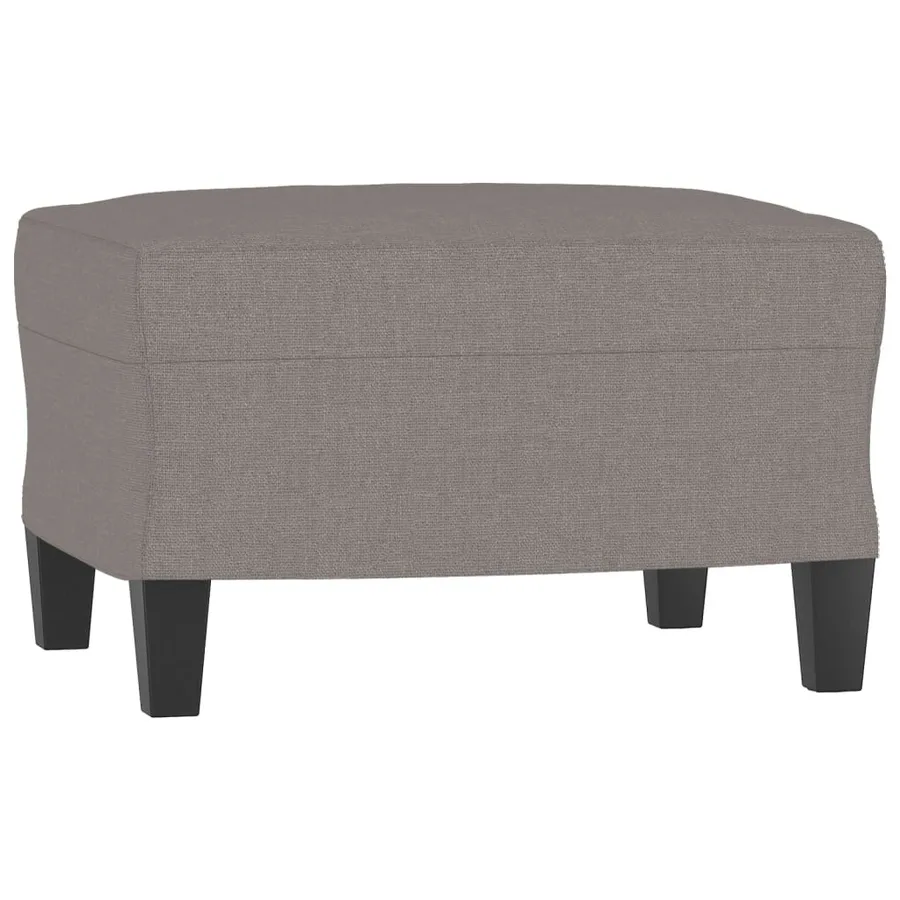 Fauteuil avec repose-pied Taupe 60 cm Tissu - 5