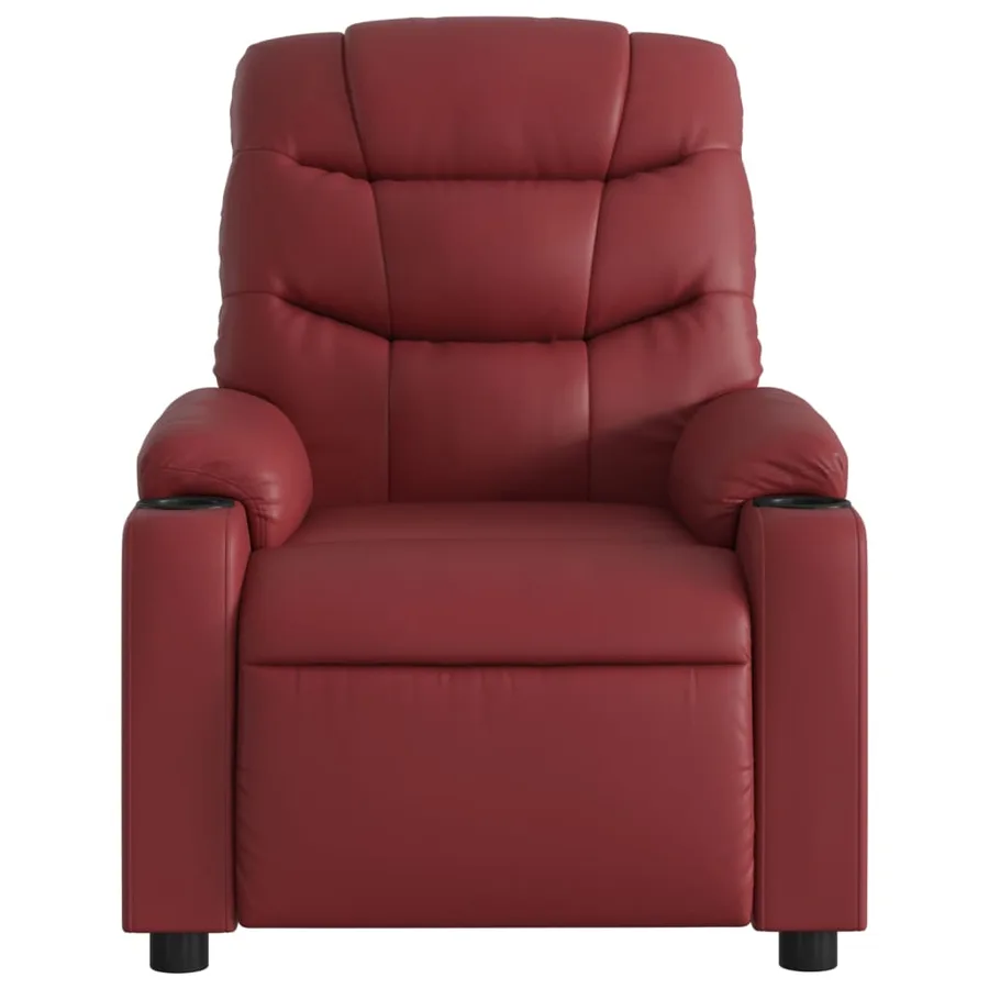 Fauteuil inclinable électrique Rouge bordeaux Similicuir - 9