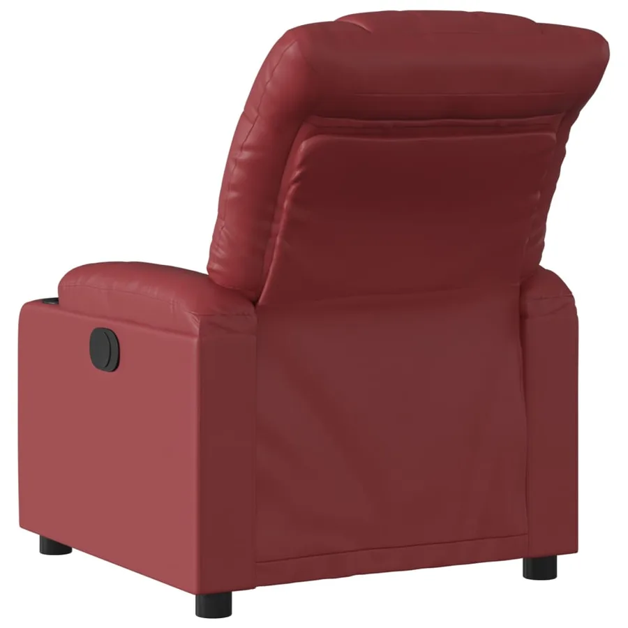 Fauteuil inclinable Rouge bordeaux Similicuir - 3