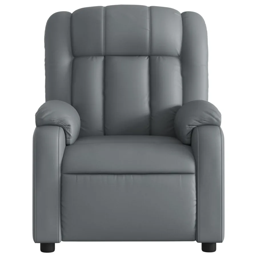 Fauteuil inclinable électrique Gris Similicuir - 9