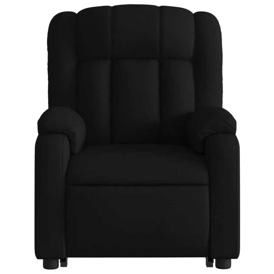 Fauteuil inclinable de massage électrique Noir Tissu - 9