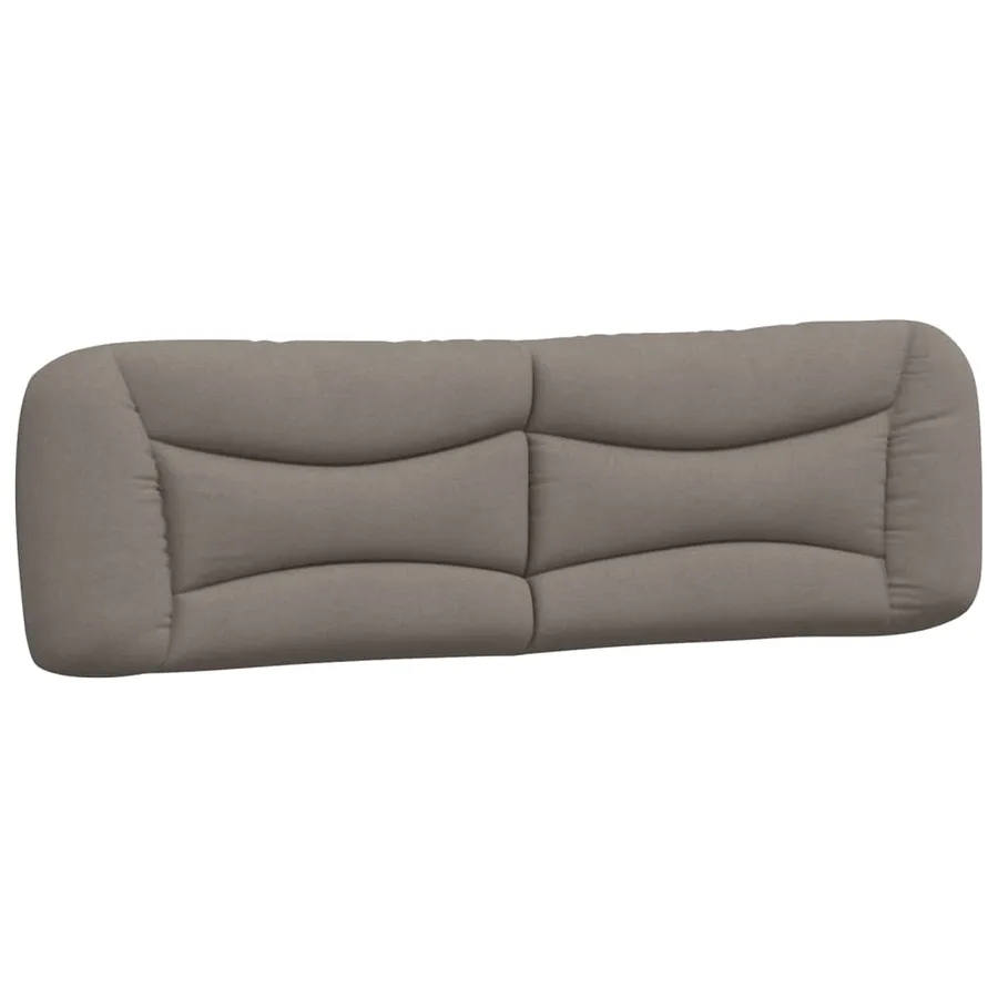 Coussin de tête de lit Hvar taupe 180 cm tissu - 2