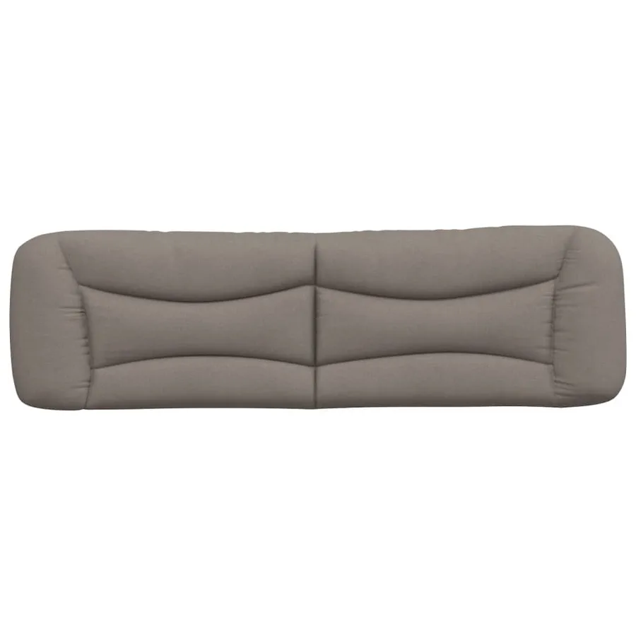 Coussin de tête de lit Hvar taupe 180 cm tissu - 5