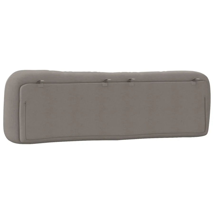 Coussin de tête de lit Hvar taupe 180 cm tissu - 7