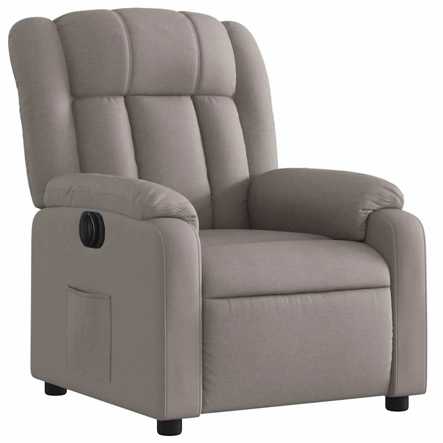 Fauteuil inclinable électrique Taupe Tissu - 4