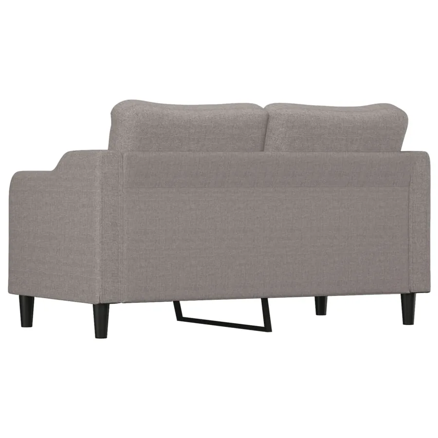 Canapé à 2 places Taupe 140 cm Tissu - 5