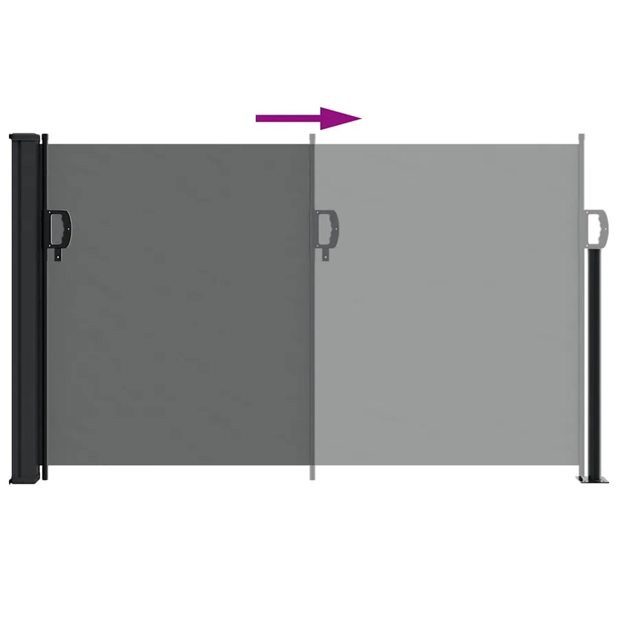 Store latéral rétractable Anthracite 117 x 300 cm - 6