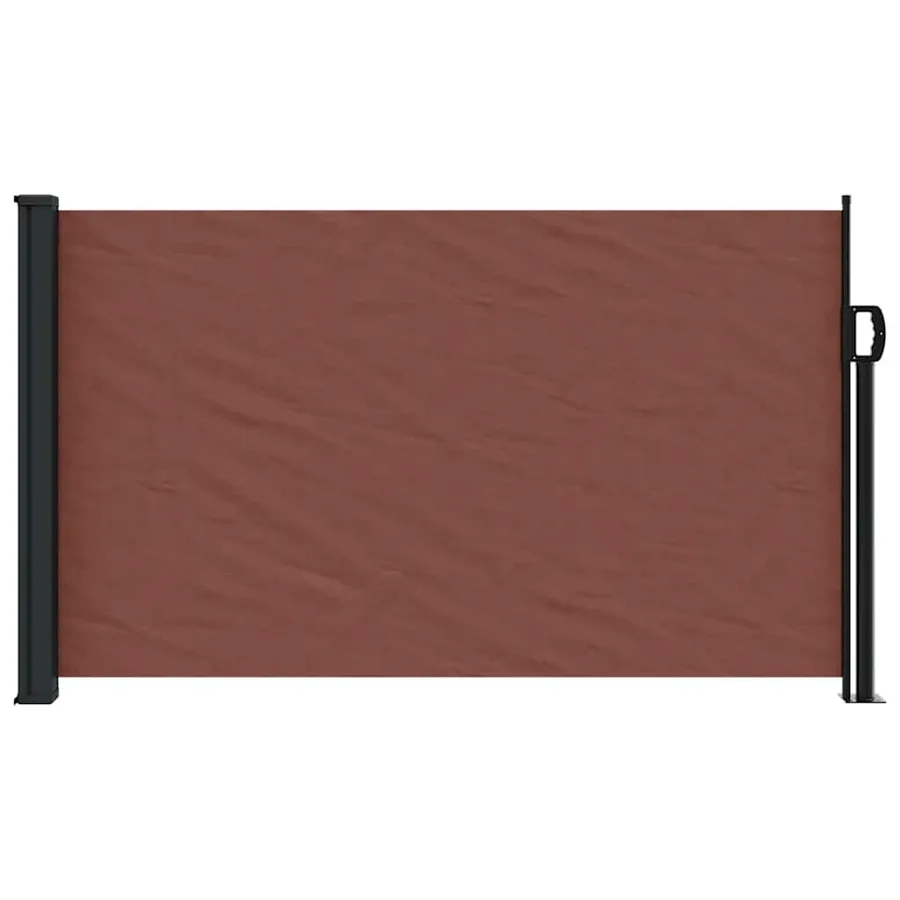 Auvent latéral rétractable marron 120x500 cm - 3