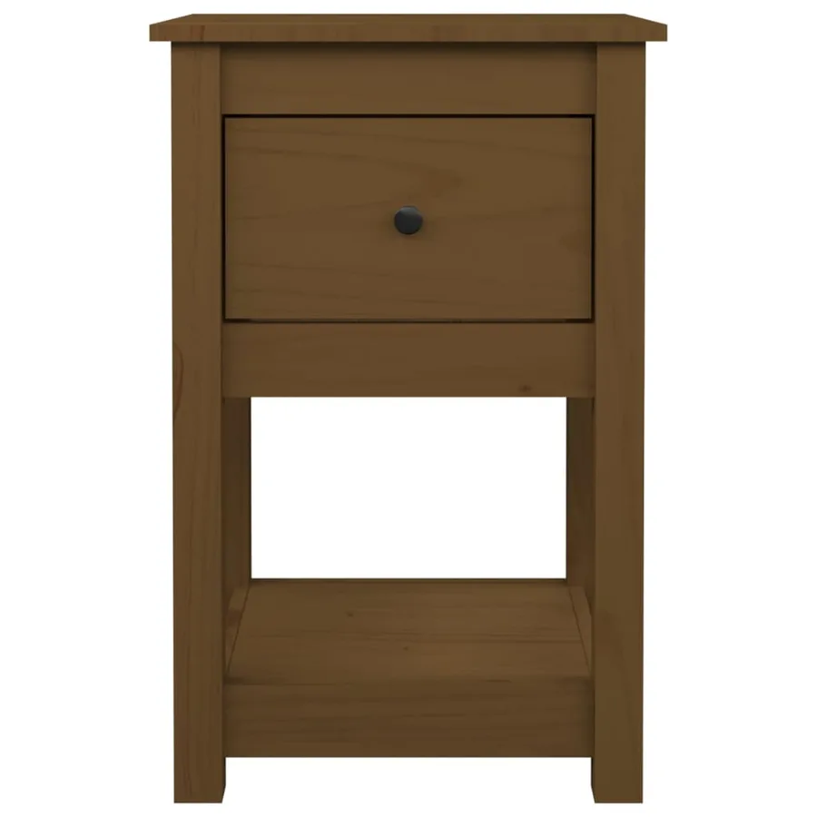 Tables de chevet 2 pcs Marron miel 40x35x61,5 cm Pin solide - 7