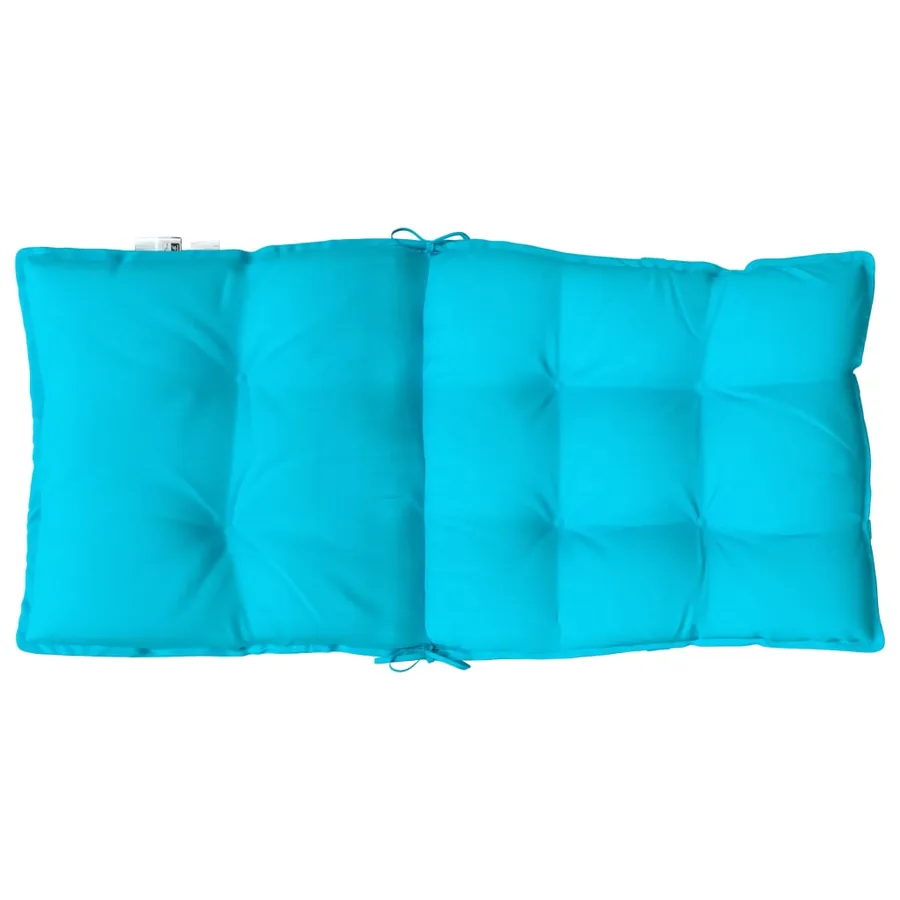 Coussins de chaise à dossier bas lot de 4 turquoise - 7