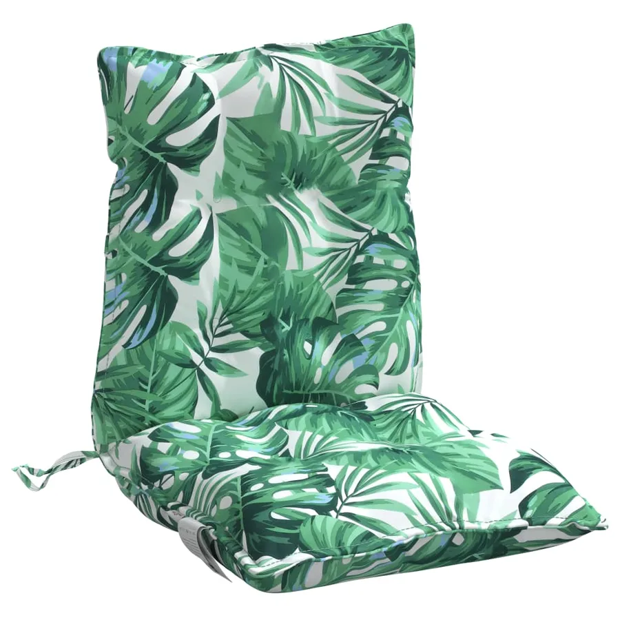 Coussins de chaise à dossier bas lot de 6 modèle de feuille - 5
