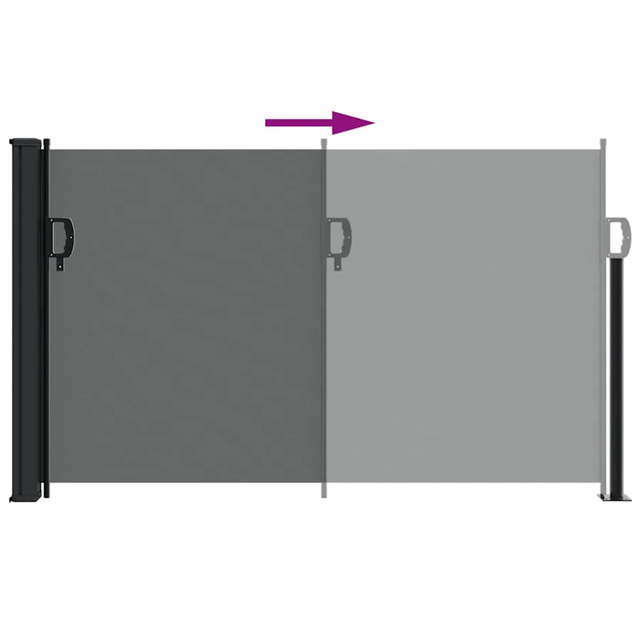 Store latéral rétractable Anthracite 120 x 600 cm - 6