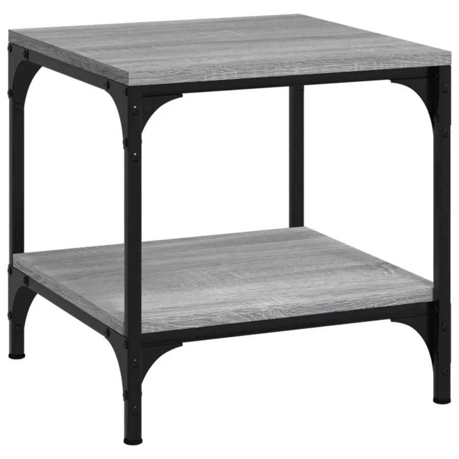 Tables d'appoint 2pcs Sonoma gris 40x40x40 cm Bois d'ingénierie - 5