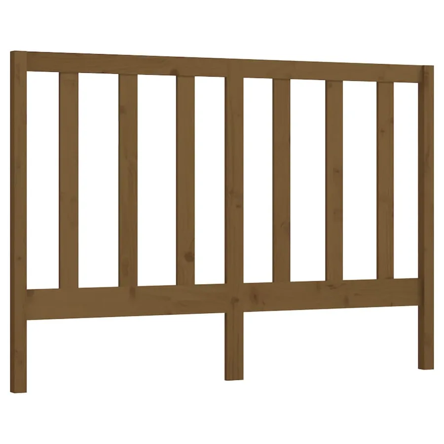Tête de lit Marron miel 166x4x100 cm Bois massif de pin - 2