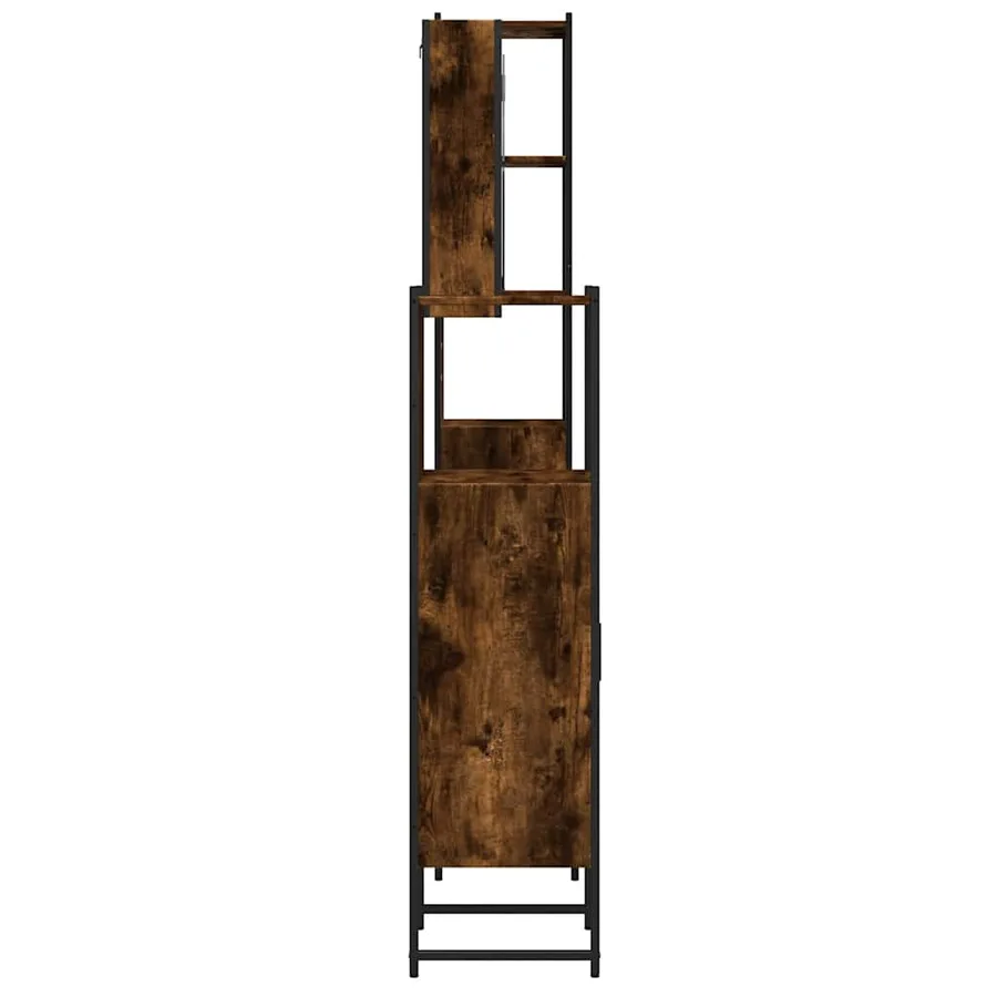 Ensemble d'armoires de salle de bain 4 pcs chêne fumé - 7