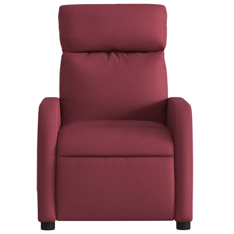 Fauteuil inclinable Rouge bordeaux Tissu - 6