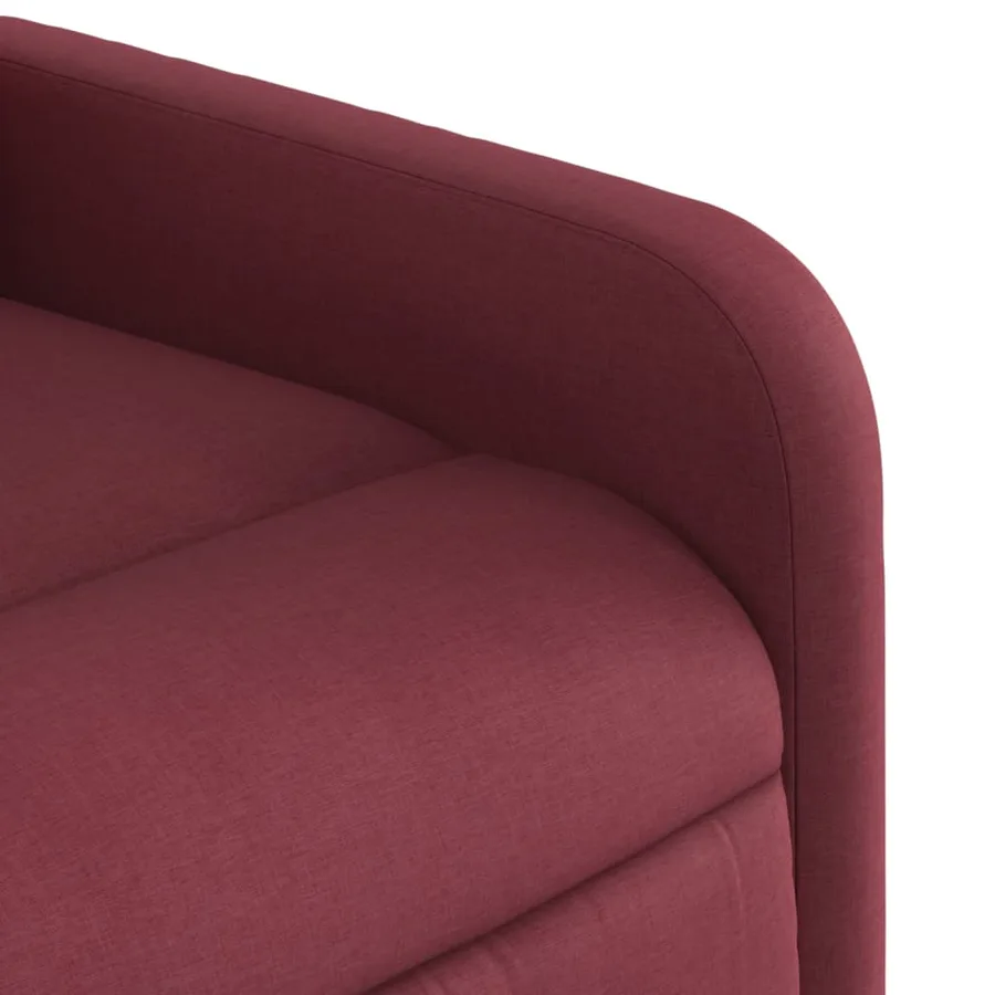 Fauteuil inclinable Rouge bordeaux Tissu - 8
