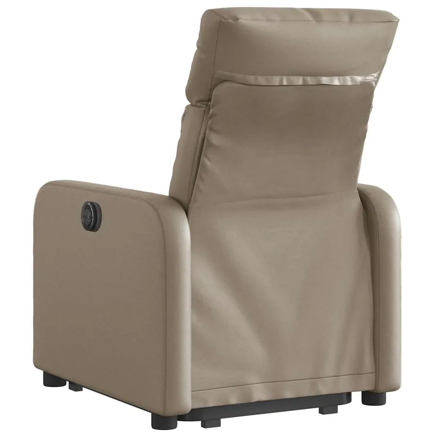 Fauteuil inclinable électrique cappuccino similicuir - 5