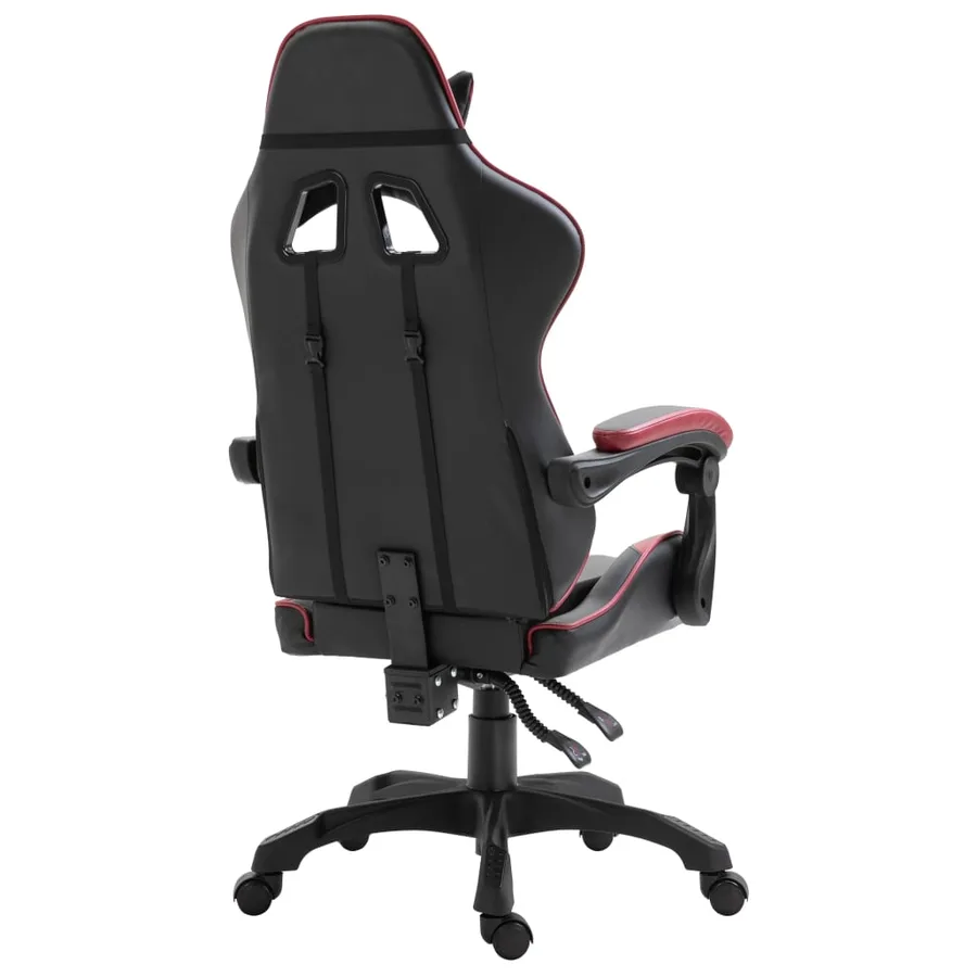 Chaise de jeu Rouge bordeaux Similicuir - 4
