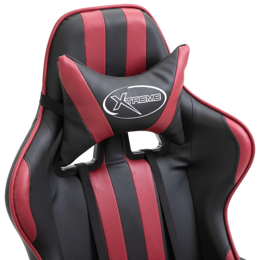 Chaise de jeu Rouge bordeaux Similicuir - 5