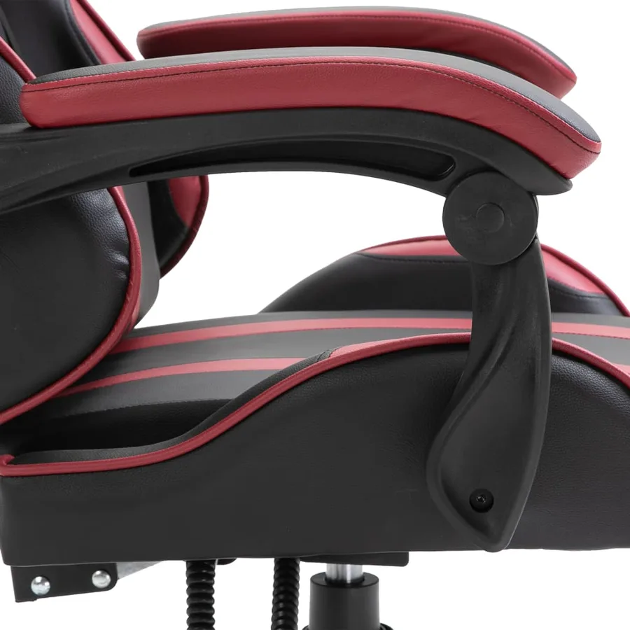 Chaise de jeu Rouge bordeaux Similicuir - 8