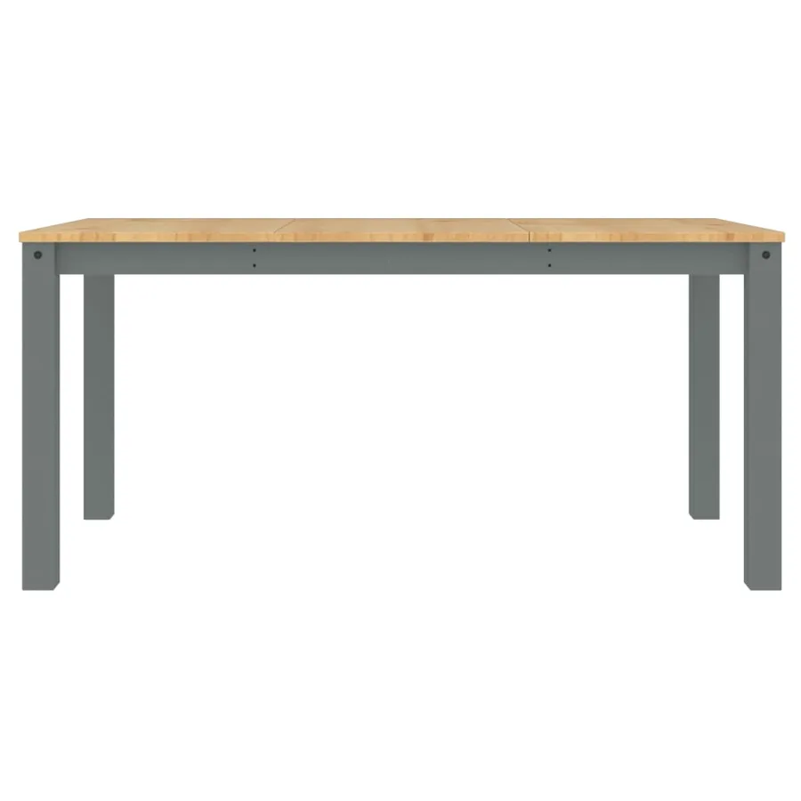 Table à manger PANAMA gris 160x80x75 cm bois massif de pin - 4
