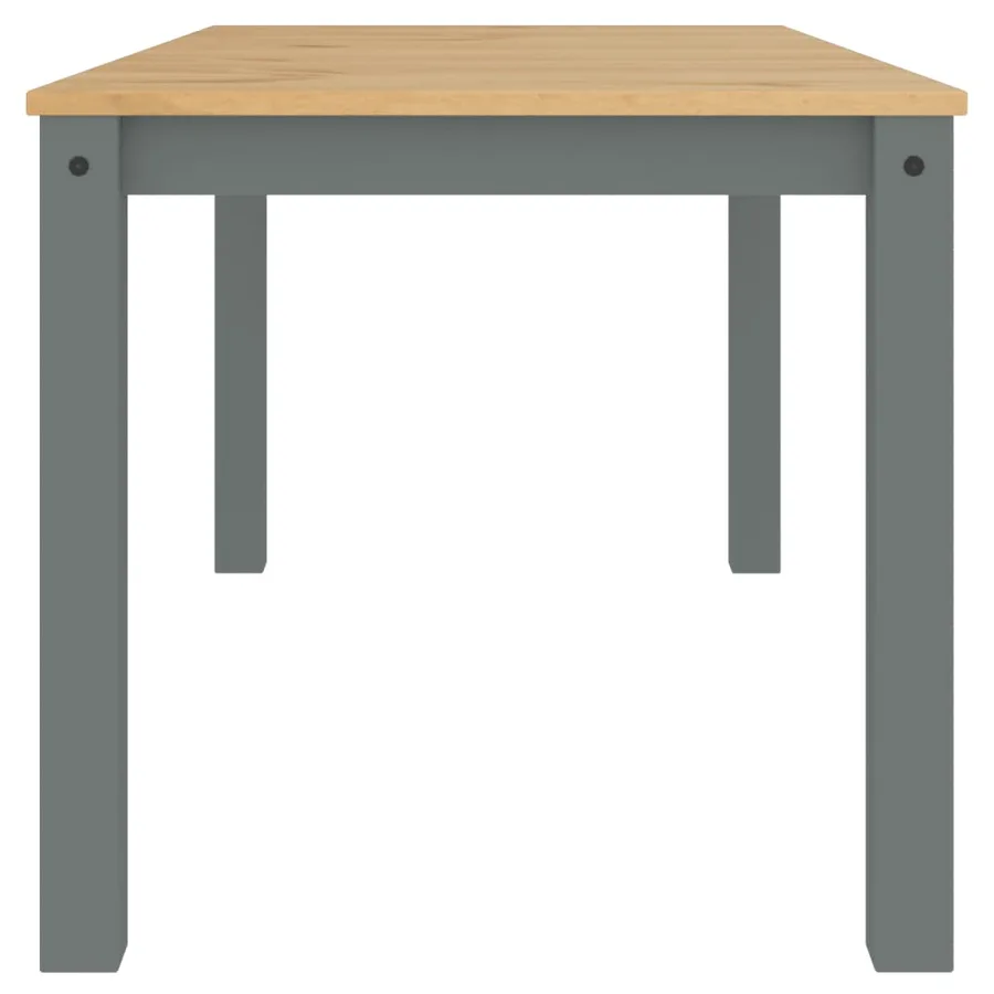 Table à manger PANAMA gris 160x80x75 cm bois massif de pin - 5