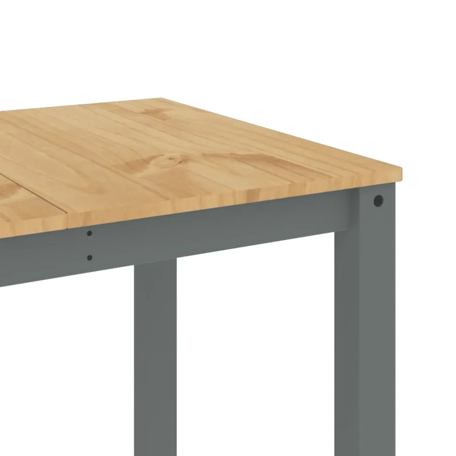 Table à manger PANAMA gris 160x80x75 cm bois massif de pin - 7